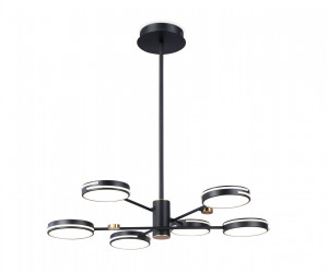 FL51639/6 BK/GD черный/золото 3000K/4200K/6400K 50W D800*780 (Без ПДУ)