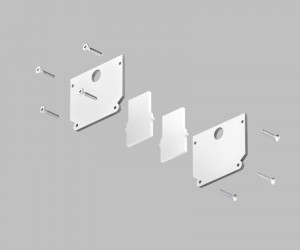 TR2025-WH Комплект торцевых заглушек для трека SMART ONE