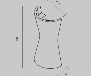 Настенный светильник (бра) Technical C123WL-GU10-02-W