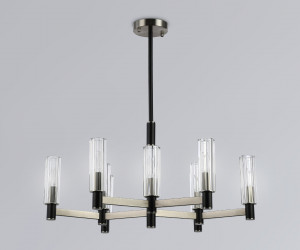 LH55503/9 SN/BK/CL сатин никель/черный/прозрачный E14*9 max 40W D760*760