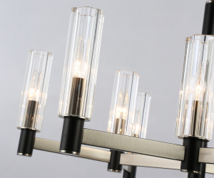 LH55503/9 SN/BK/CL сатин никель/черный/прозрачный E14*9 max 40W D760*760