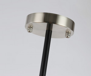 LH55505/12 SN/BK/CL сатин никель/черный/прозрачный E14*12 max 40W D860*905