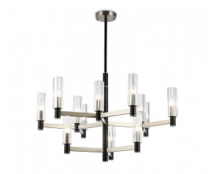 LH55505/12 SN/BK/CL сатин никель/черный/прозрачный E14*12 max 40W D860*905