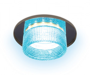 TN351 CH/BL хром/голубой GU5.3+3W (LED COLD) D95*45