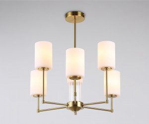 LH56215/6 BS/FR латунь/белый матовый E27/6 max 60W D600*600