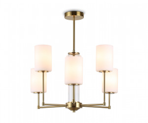 LH56215/6 BS/FR латунь/белый матовый E27/6 max 60W D600*600