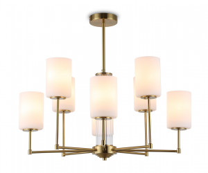 LH56217/8 BS/FR латунь/белый матовый E27/8 max 60W D700*600