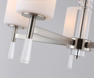 LH56251/5 SN/FR никель/белый матовый E27/5 max 60W D600*590