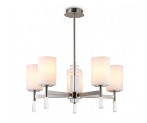 LH56251/5 SN/FR никель/белый матовый E27/5 max 60W D600*590