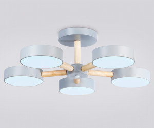 FL4826/5 GR серый 3000K-6400K 65W D580*160 (ПДУ ИК)