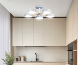 FL4826/5 GR серый 3000K-6400K 65W D580*160 (ПДУ ИК)