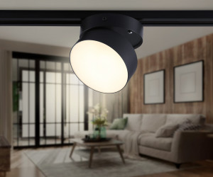 GL6877 BK черный LED 16W 3000K D115*90