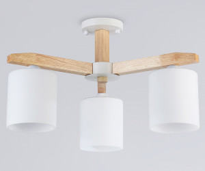 TR83112/3 WH/LW белый/светлое дерево E27/3 max 40W D580*320