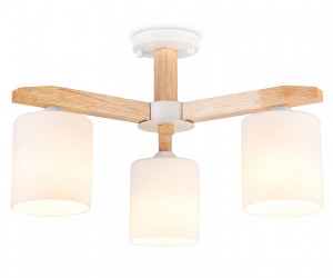 TR83112/3 WH/LW белый/светлое дерево E27/3 max 40W D580*320