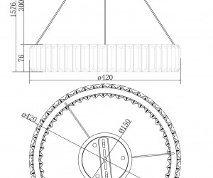 Подвесной светильник Freya FR5257PL-L17CH