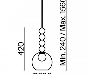 Подвесной светильник Freya FR5220PL-01G6