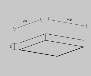 Потолочный светильник Technical C032CL-45W3K-SQ-B