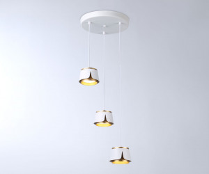 TN71249/3 WH/GD белый/золото GX53/3 D250*1090