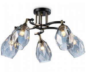 TR303039/5 SB/BK/SM бронза/черный/дымчатый E27/5 max 40W D660*270