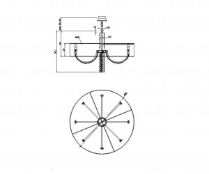 Подвесной светильник Maytoni DIA008PL-08CH