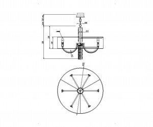 Подвесной светильник Maytoni DIA008PL-06CH