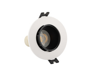 DK3020-WB Встраиваемый светильник, IP 20, 10 Вт, GU5.3, LED, белый/черный, пластик