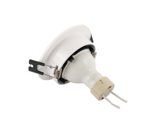 DK3020-WB Встраиваемый светильник, IP 20, 10 Вт, GU5.3, LED, белый/черный, пластик