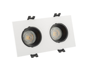 DK3022-WB Встраиваемый светильник, IP 20, 10 Вт, GU5.3, LED, белый/черный, пластик