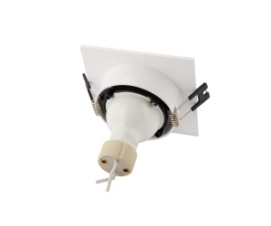 DK3021-WB Встраиваемый светильник, IP 20, 10 Вт, GU5.3, LED, белый/черный, пластик