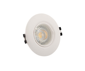 DK3028-WH Встраиваемый светильник, IP 20, 10 Вт, GU5.3, LED, белый, пластик