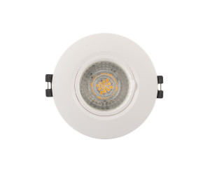 DK3028-WH Встраиваемый светильник, IP 20, 10 Вт, GU5.3, LED, белый, пластик