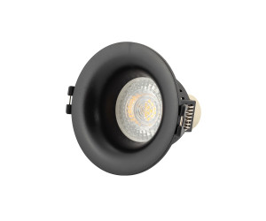 DK3024-BK Встраиваемый светильник, IP 20, 10 Вт, GU5.3, LED, черный, пластик