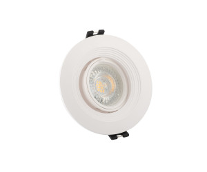 DK3029-WH Встраиваемый светильник, IP 20, 10 Вт, GU5.3, LED, белый, пластик
