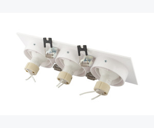 DK3023-WH Встраиваемый светильник, IP 20, 10 Вт, GU5.3, LED, белый, пластик