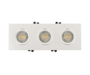 DK3023-WH Встраиваемый светильник, IP 20, 10 Вт, GU5.3, LED, белый, пластик