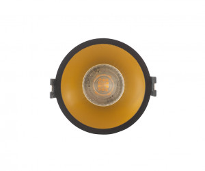DK3026-BG Встраиваемый светильник, IP 20, 10 Вт, GU5.3, LED, черный/золотой, пластик