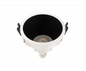 DK3026-WB Встраиваемый светильник, IP 20, 10 Вт, GU5.3, LED, белый/черный, пластик