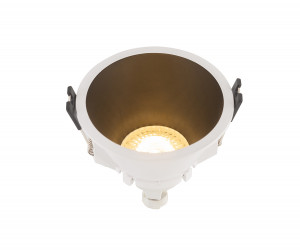 DK3026-WB Встраиваемый светильник, IP 20, 10 Вт, GU5.3, LED, белый/черный, пластик