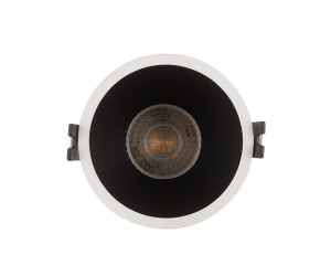 DK3026-WB Встраиваемый светильник, IP 20, 10 Вт, GU5.3, LED, белый/черный, пластик
