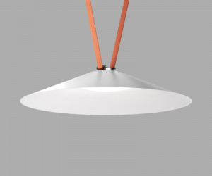 DK5568-WH+BK Cветильник для трека-ремня Belty, серия Flow, со светодиодом, D600*H122мм, 48V DC, 24W, RA90, 120°, 4000K, IP20, белый с черным, алюминий