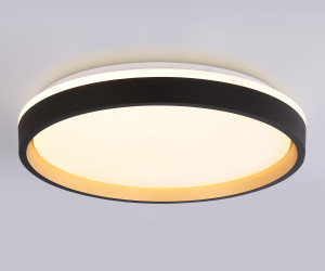 FZ610 BK/GD черный/золото IP20 66W 3000K-6500K+RGB D490*85 (ПДУ ИК)