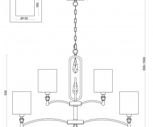 Подвесной светильник Freya FR1007PL-12BS