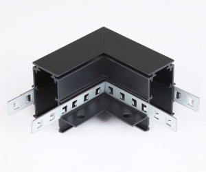 GL3354 BK черный коннектор угловой встраиваемый 85*85*H46.8