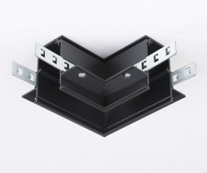 GL3354 BK черный коннектор угловой встраиваемый 85*85*H46.8