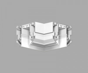 TR2026-WH Угловой элемент 90° трека SMART ONE, алюминий, белый