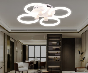 FA3808/4 WH белый 3000K-6400K 82W 410*410*90 (ПДУ ИК)