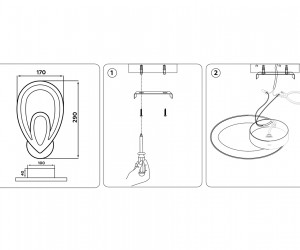 FA473 CH хром 6400K+3000K/4200K 22W 290*170*50