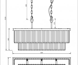Подвесной светильник Maytoni MOD085PL-08CH