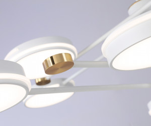 FL51642/8 WH/GD белый/золото 3000K/4200K/6400K 67W D1000*850 (Без ПДУ)