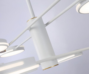 FL51642/8 WH/GD белый/золото 3000K/4200K/6400K 67W D1000*850 (Без ПДУ)